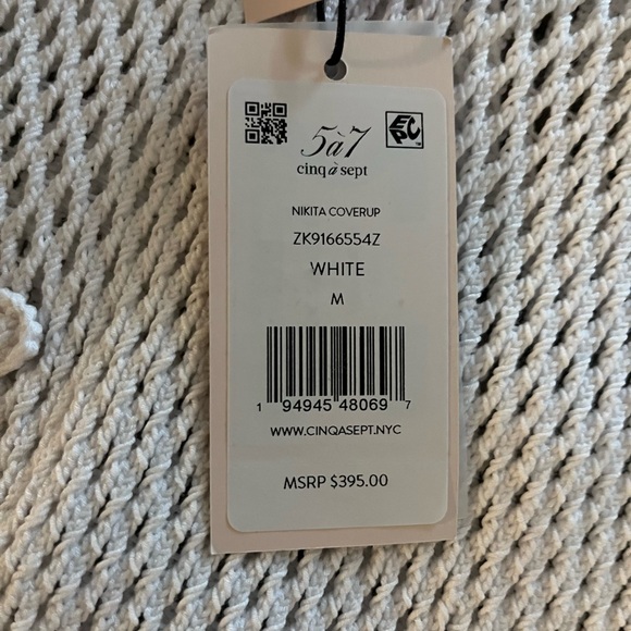 AUTHENTIC CINQ A SEPT NIKITA WHITE COVER UP DRESS SIZE MEDIUM - Picture 6 of 8